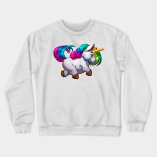 Chubby Cute Unicorn Crewneck Sweatshirt